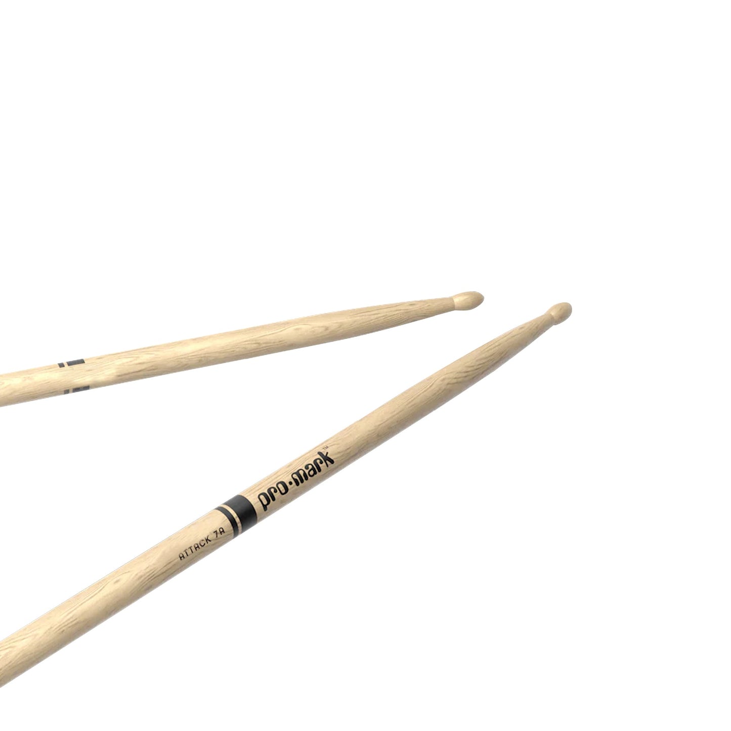 Promark PW7AW Oak 7A Shira Kashi Oak Drumsticks | Oval Wood Tip | Light & Short | Wooden
