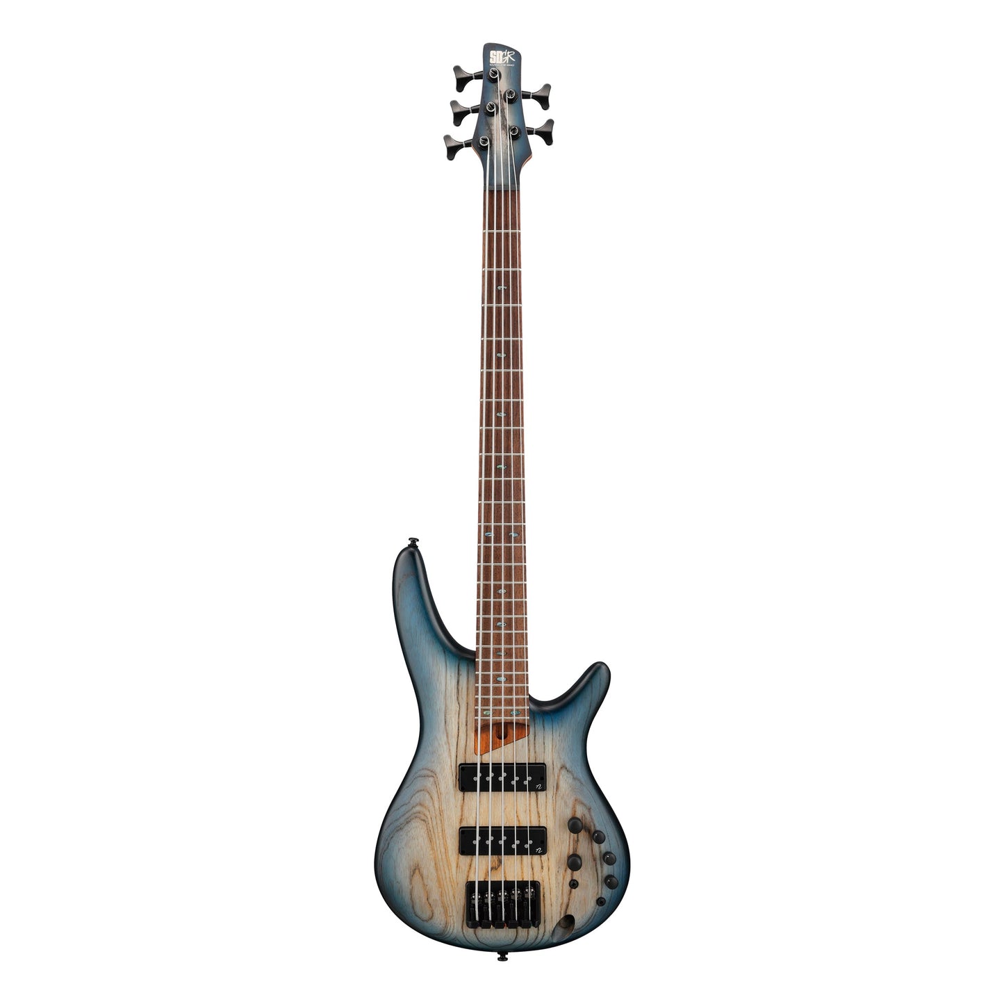 Ibanez SR605E-CTF 5-String Bass Guitar | Cosmic Blue Starburst Flat
