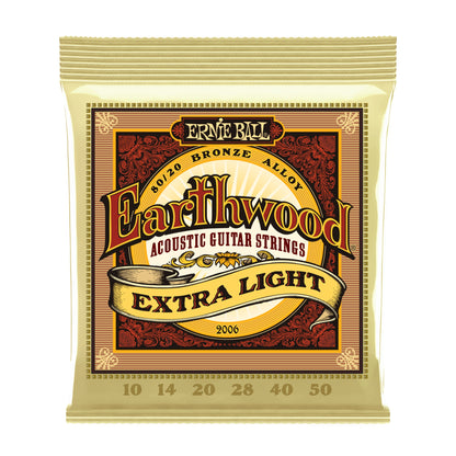 Ernie Ball P02006 Earthwood Extra Light Acoustic Strings 10-50
