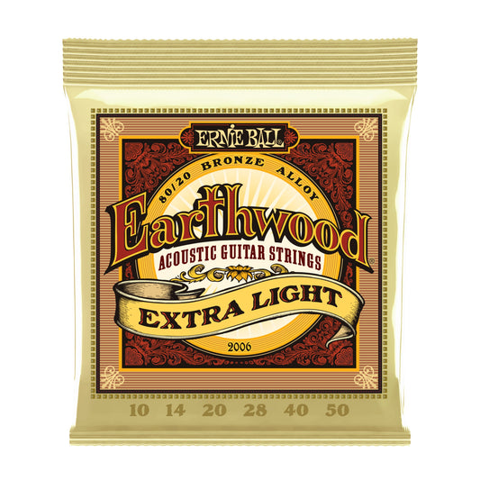 Ernie Ball P02006 Earthwood Extra Light Acoustic Strings 10-50