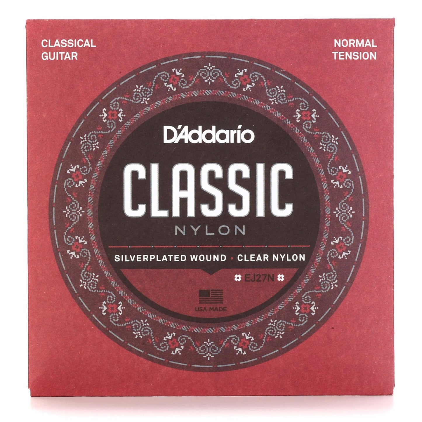 D'Addario EJ27N Classic Nylon Classical Guitar Strings Normal Tension