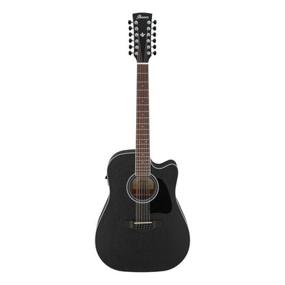 Ibanez AW8412CE-WK - 12-String Acoustic Electric Guitar | Weathered Black