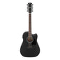 Ibanez AW8412CE-WK - 12-String Acoustic Electric Guitar | Weathered Black