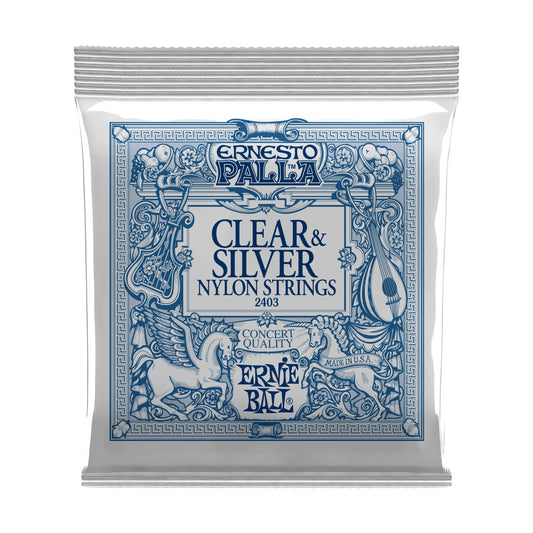 Ernie Ball P02403 Ernesto Palla Nylon Classical Guitar Strings Clear & Silver