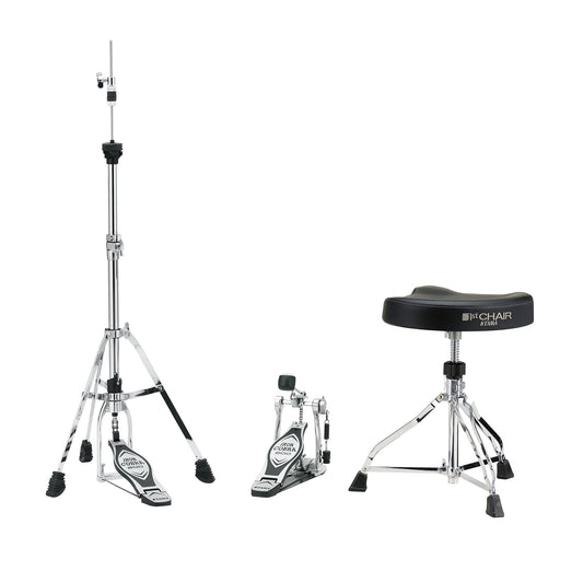 TAMA HED3G – 3-Piece Hardware Kit | Black and Chrome