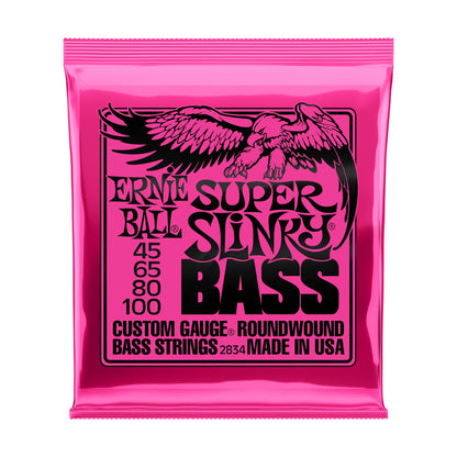 Ernie Ball P02834 Super Slinky Nickel Wound Electric Bass Strings 45-100
