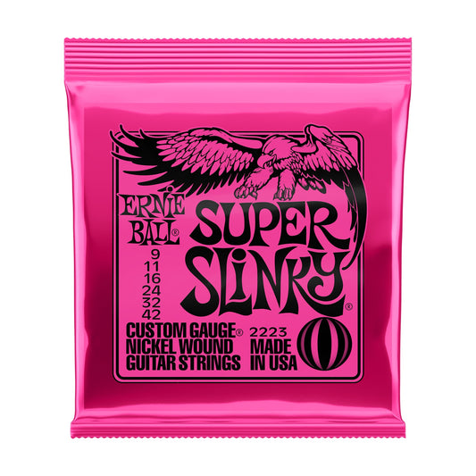 Ernie Ball P02223 Super Slinky Nickel Wound Electric Strings 9-42