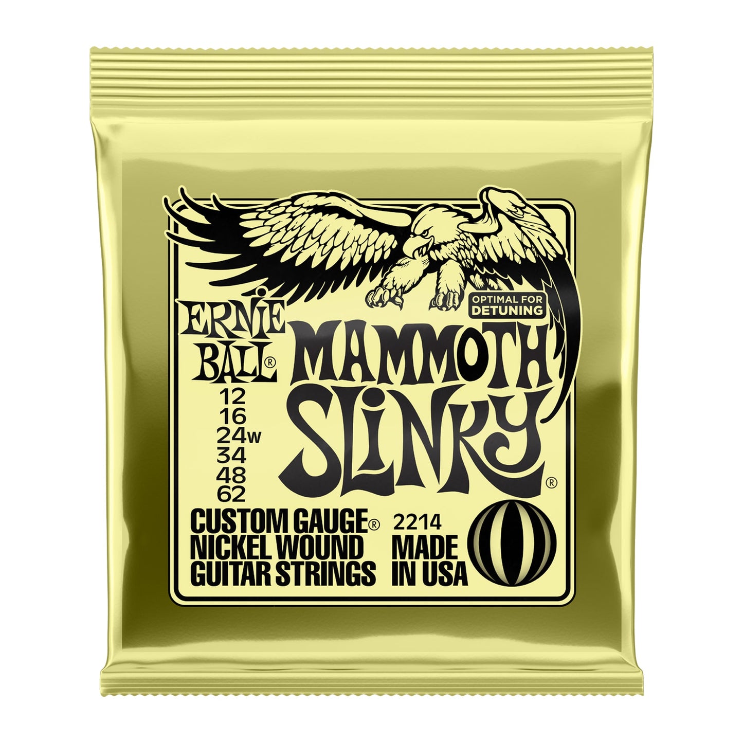 Ernie Ball P02214 Mammoth Slinky Nickel Wound Electric Strings 12-62
