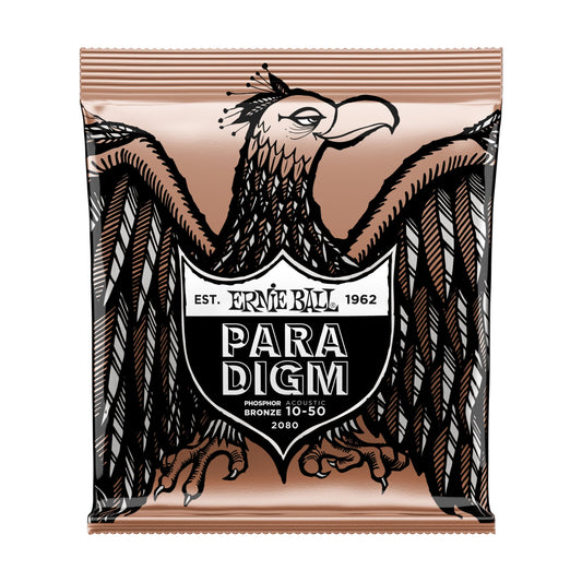Ernie Ball P02080 Paradigm Phosphor Bronze Extra Light Acoustic Strings 10-50