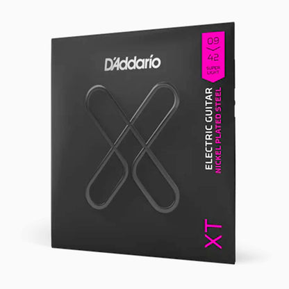 D'Addario XTE0942 XT Nickel Coated Electric Guitar Strings Super Light