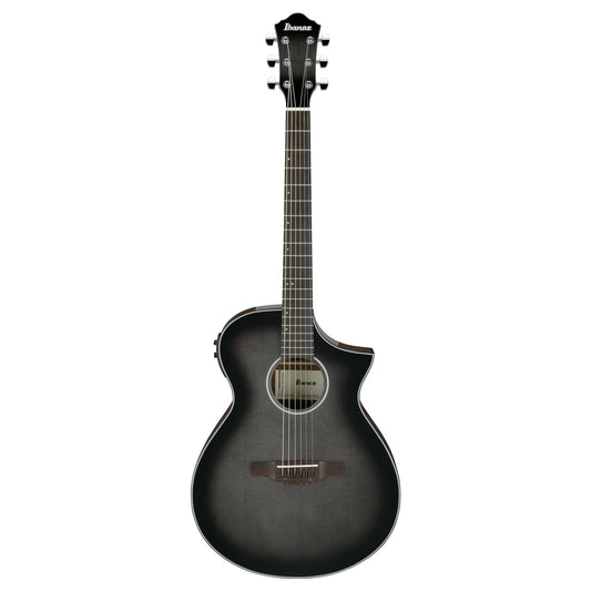 Ibanez AEWC11-TCB - Acoustic Electric Guitar | Transparent Charcoal Burst High Gloss