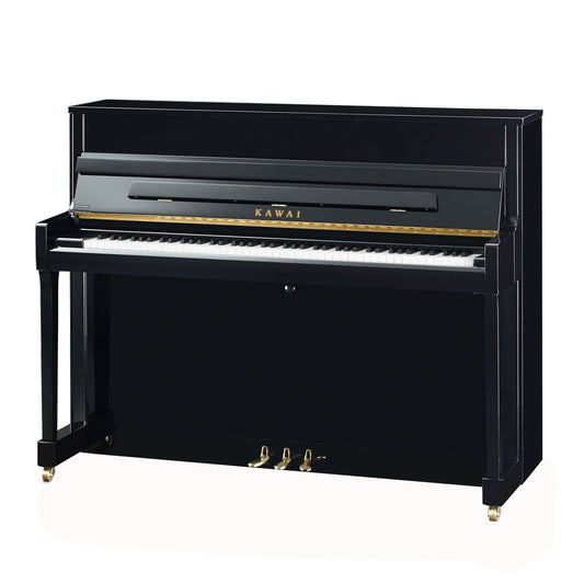 Kawai K-200 Upright Piano With Bench | Ebony Polish