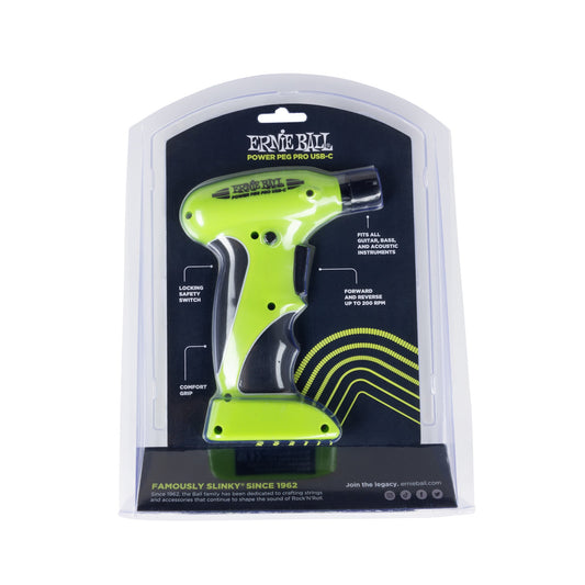 Ernie Ball P09626 Power Peg Pro USB-C Rechargeable String Winder