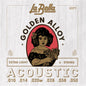 LaBella 40PT Acoustic Guitar Strings | Extra Light | Brass