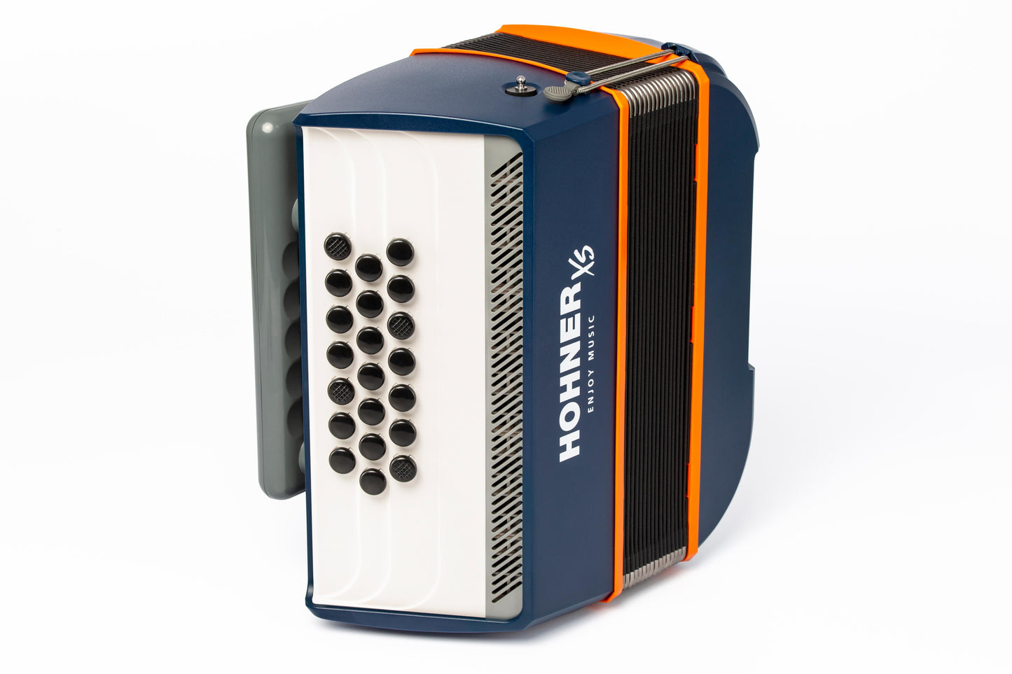 Hohner XS Child – Accordion | 21 Keys | Dark Blue/Orange