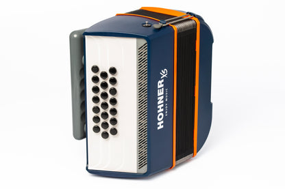 Hohner XS Child – Accordion | 21 Keys | Dark Blue/Orange