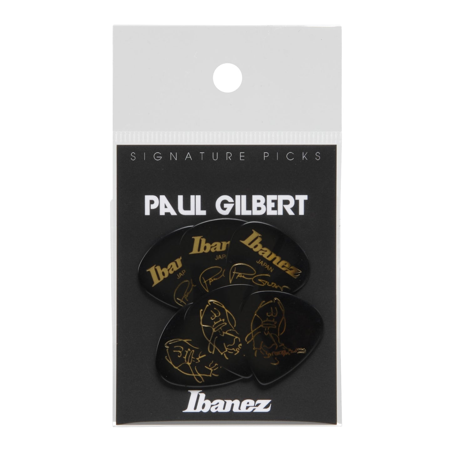 Ibanez B1000PG-BK – Paul Gilbert Picks 1.0mm | 6-Pack Black