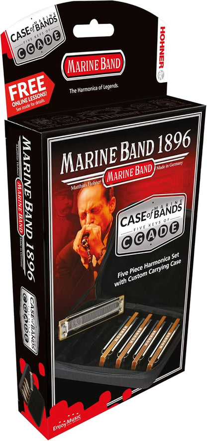 Hohner Marine Band 1896 – Harmonica 5-Pack | C D E G A