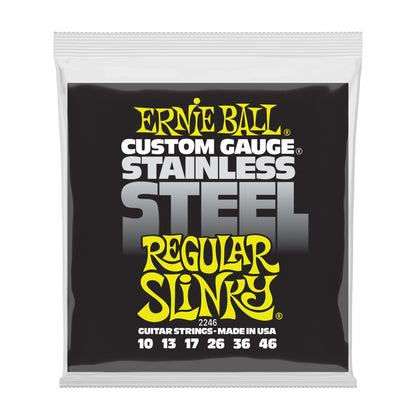 Ernie Ball P02246 Regular Slinky Stainless Steel Wound Electric Strings 10-46
