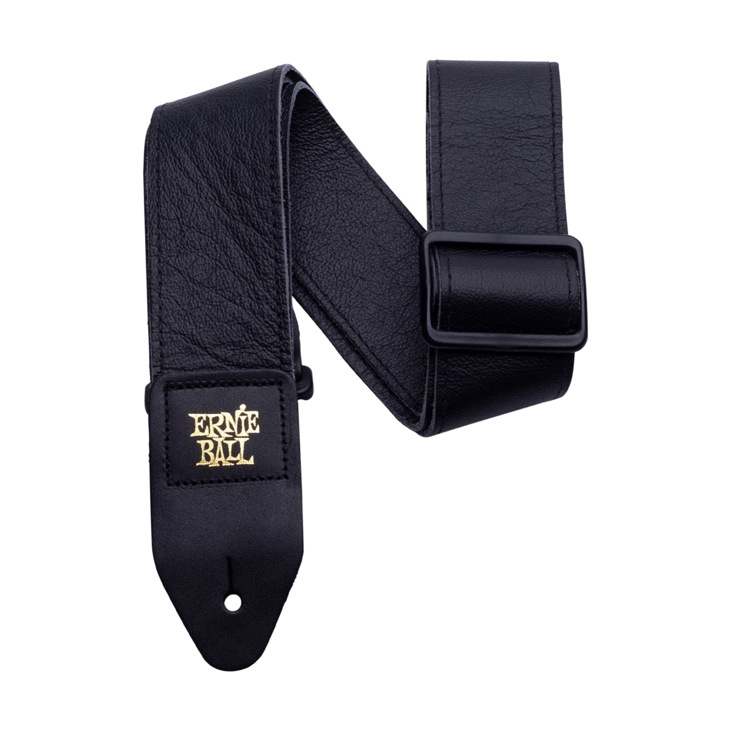 Ernie Ball P04134 Tri-Glide Italian Leather Guitar Strap Adjustable Black