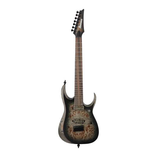 Ibanez RGD71ALPA-CKF 7-String Electric Guitar | Charcoal Burst Black Stained Flat