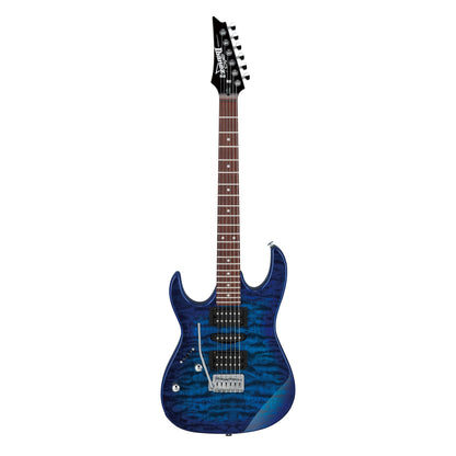 Ibanez GRX70QAL-TBB Left Handed Electric Guitar | Transparent Blue Burst