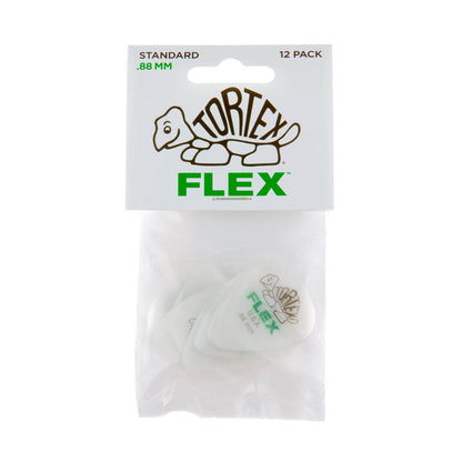 Dunlop 428-088 Tortex Flex Pick .88mm | White