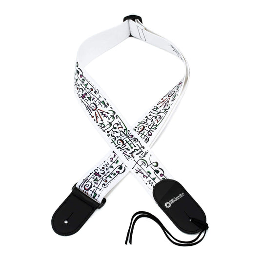 DiMarzio DD3142 Steve Vai Art Microfiber Guitar Strap | White