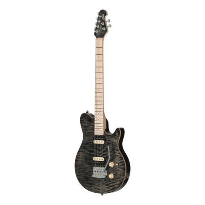 Sterling AX3FM-TBK – Axis Flame Maple Electric Guitar | Trans Black