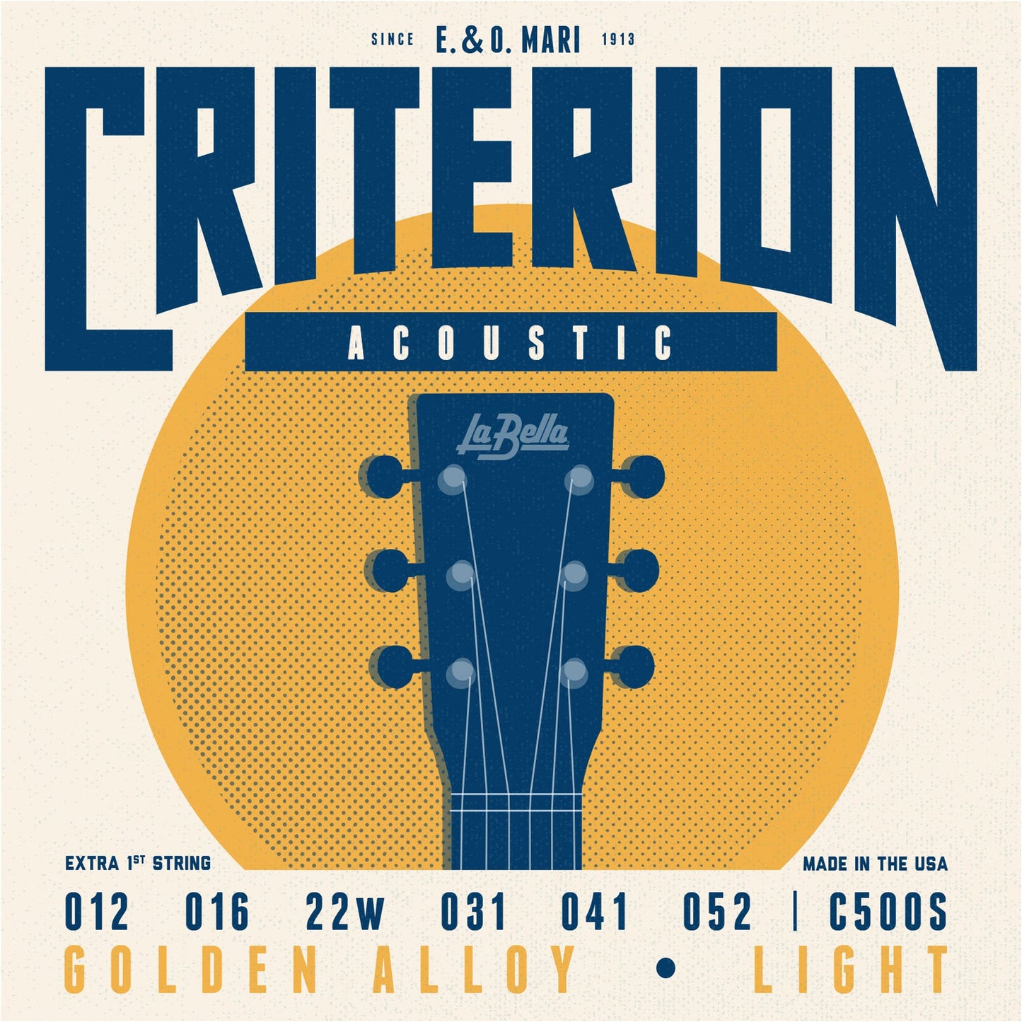 LaBella C500S Acoustic Guitar Strings | Light Tension