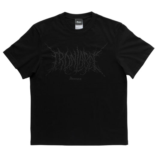 Ibanez IBAT011L Iron Label T-Shirt – Black Large Unisex
