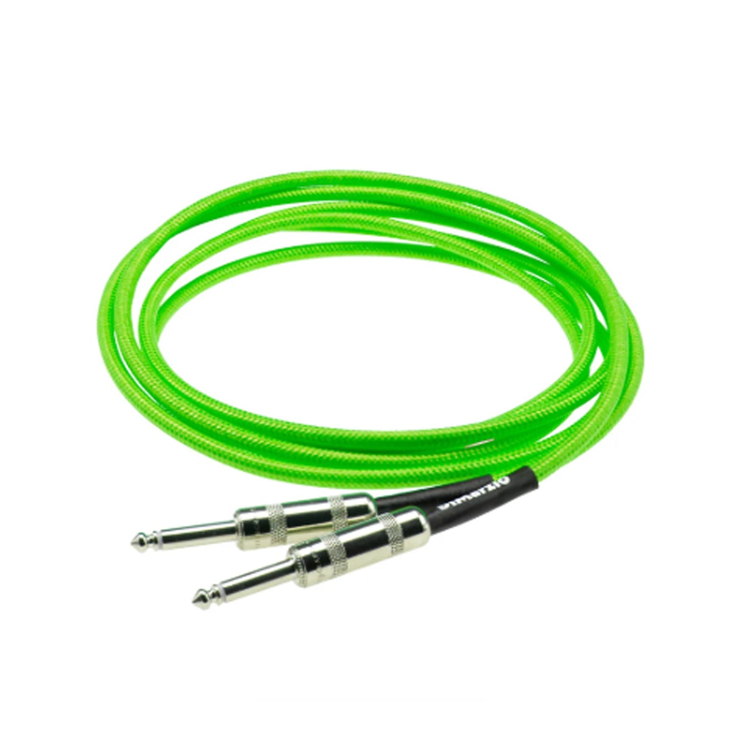 DiMarzio EP1710SSGN Overbraid Instrument Cable 10ft | Neon Green