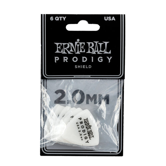 Ernie Ball P09337 Prodigy Shield Picks 2.0mm White 6 Pack