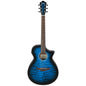 Ibanez AEWC16QA-TLH - Acoustic Electric Guitar | Transparent Blue Sunburst High Gloss