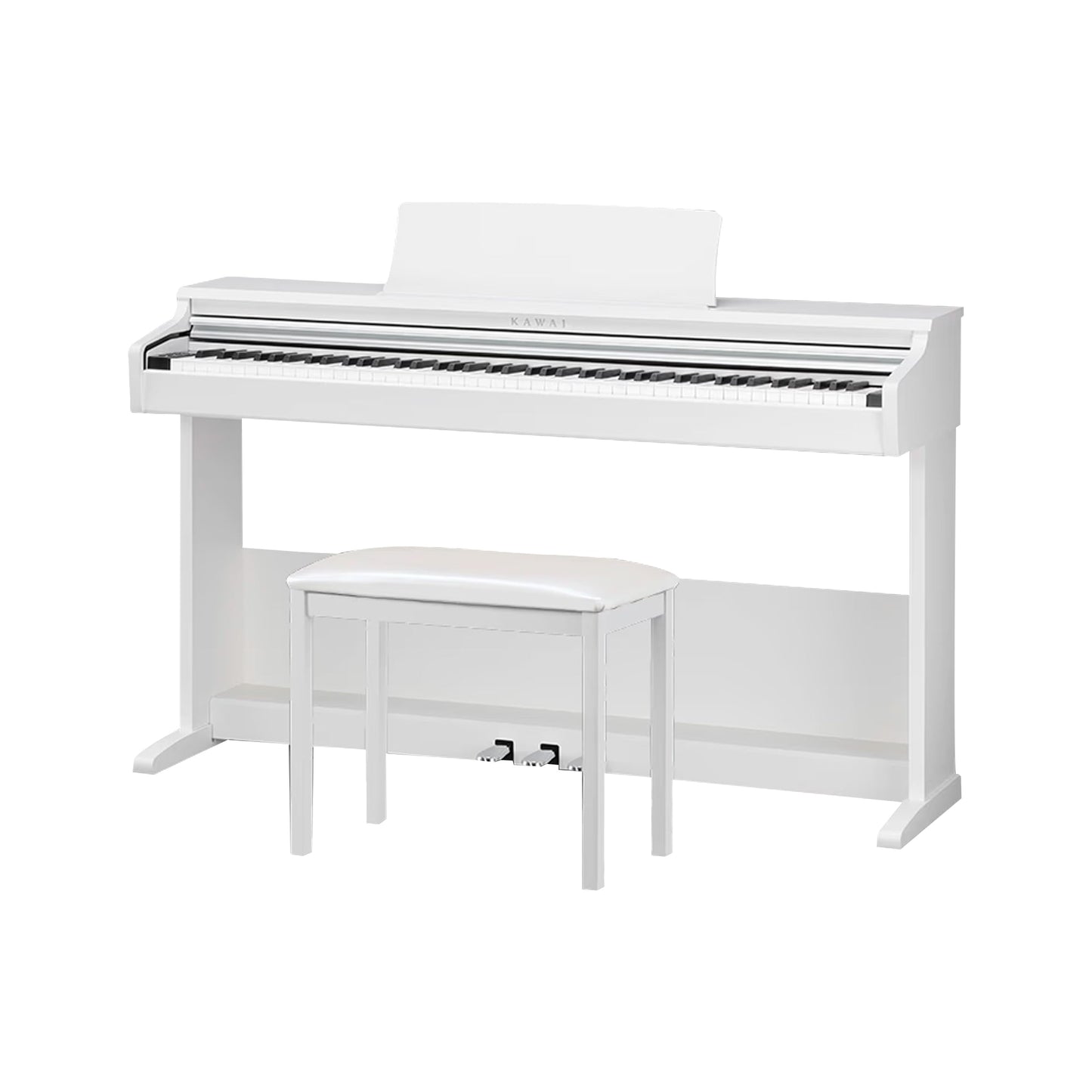 Kawai KDP75W Digital Home Piano With Bench | Embossed White