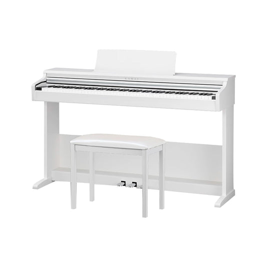 Kawai KDP75W Digital Home Piano With Bench | Embossed White