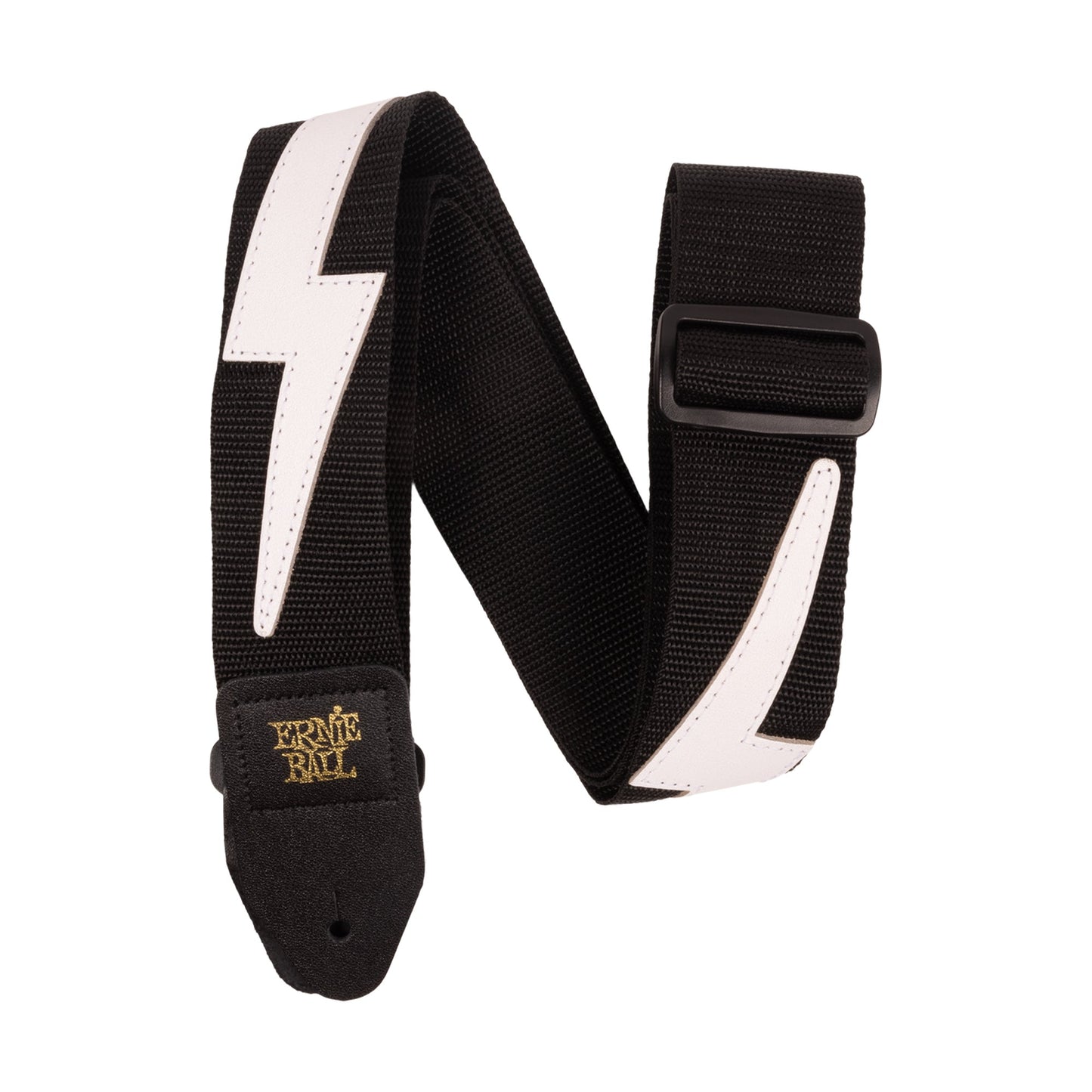 Ernie Ball P05399 Premium Leather Guitar Strap White Lightning
