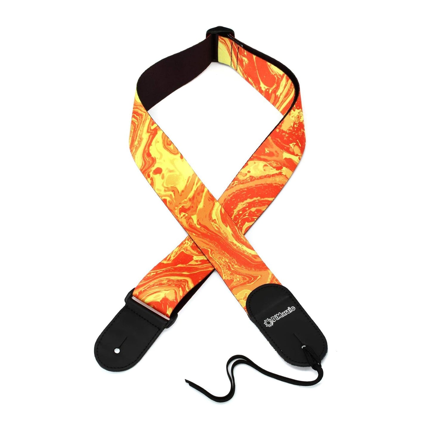DiMarzio DD3145 Steve Vai Microfiber Guitar Strap | Orange Universe