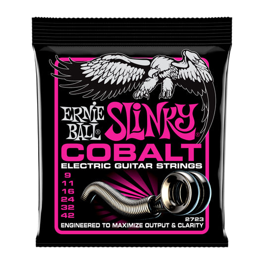 Ernie Ball P02723 Super Slinky Cobalt Electric Guitar Strings 9-42