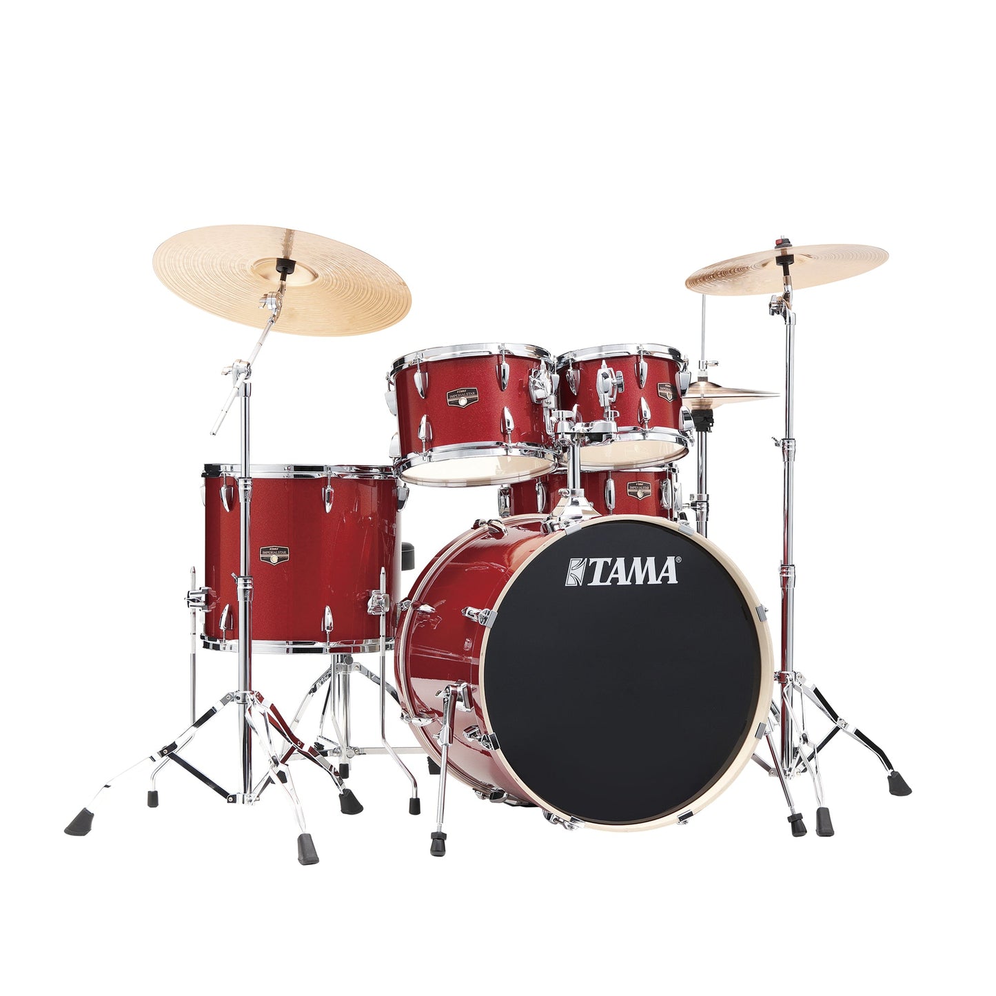 TAMA IP52H6W-BRM – 5-Piece Acoustic Drum Kit | Poplar | Burnt Red Mist