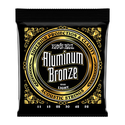 Ernie Ball P02568 Aluminum Bronze Light Acoustic Guitar Strings 11-52