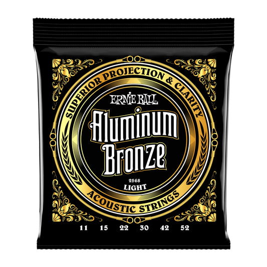 Ernie Ball P02568 Aluminum Bronze Light Acoustic Guitar Strings 11-52