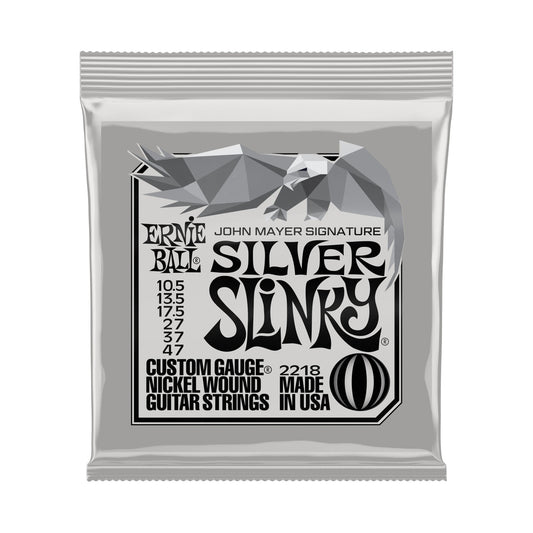 Ernie Ball P02218 John Mayer Silver Slinky Nickel Wound Strings 10.5-47
