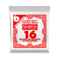 Ernie Ball Plain Steel Electric & Acoustic Guitar Single Strings | P01016 | .016 Gauge | 6-Pack