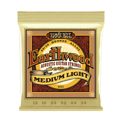 Ernie Ball P02003 Earthwood Medium Light Acoustic Strings 12-54