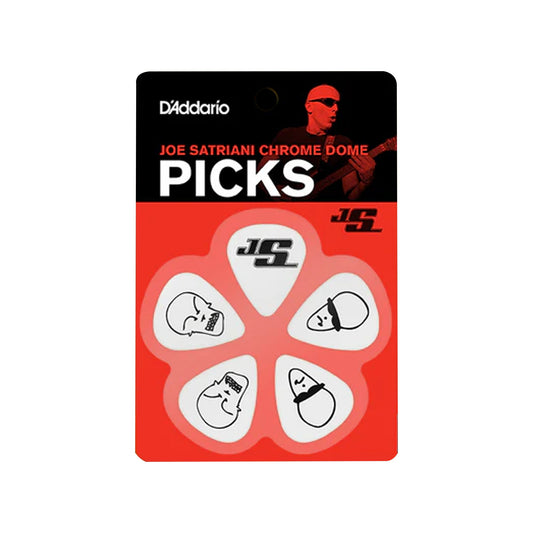D'ADDARIO 1CWH4-10JS Joe Satriani Signature Guitar Picks White Medium 10-Pack