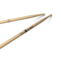 Promark TXPCW-1 Phil Collins Signature Hickory Drumsticks | Large Round Wood Tip | Brown