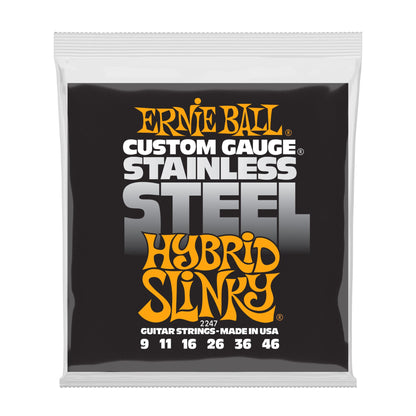 Ernie Ball P02247 Hybrid Slinky Stainless Steel Wound Electric Strings 9-46