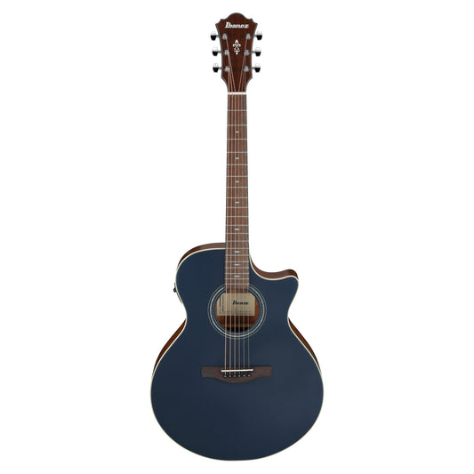 Ibanez AE100-DBF - Acoustic Electric Guitar | Dark Tide Blue Flat