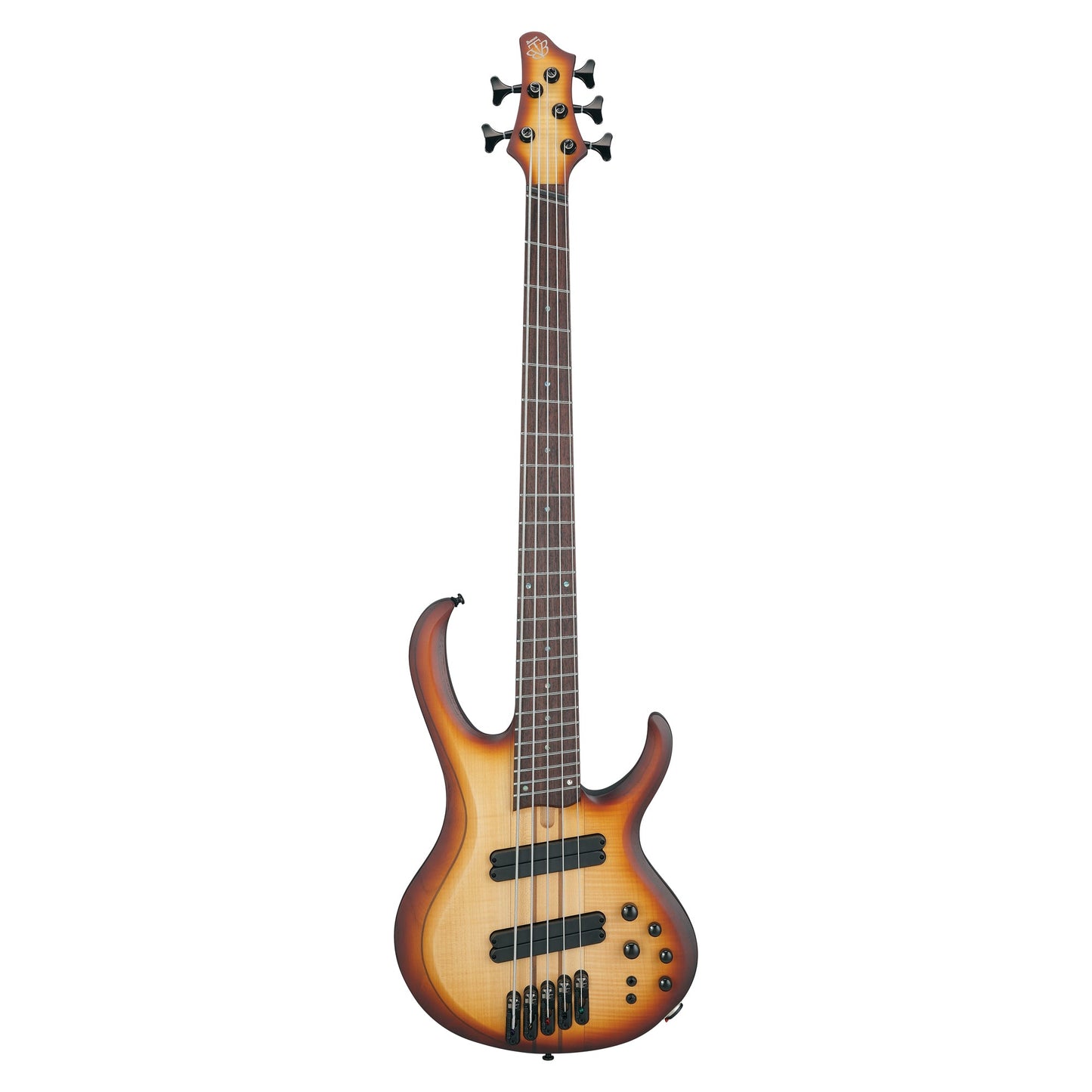 Ibanez BTB705LM-NNF 5-String Bass Guitar | Natural Browned Burst Flat